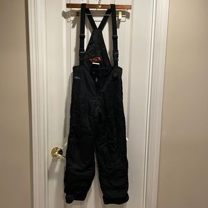 Obermeyer boy girl snow bib ski pants snowboard size 7 I grow suspenders